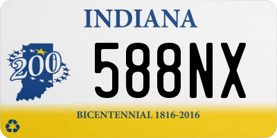 IN license plate 588NX