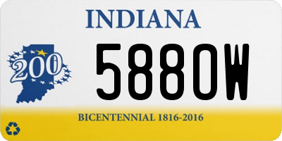 IN license plate 588OW