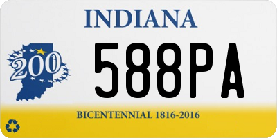 IN license plate 588PA