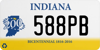 IN license plate 588PB