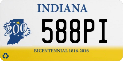 IN license plate 588PI