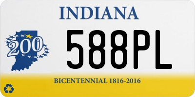 IN license plate 588PL