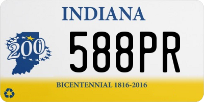 IN license plate 588PR