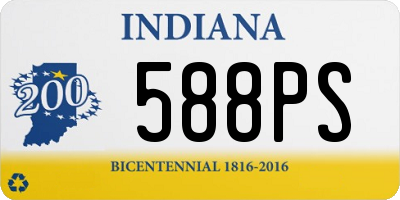 IN license plate 588PS