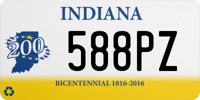 IN license plate 588PZ