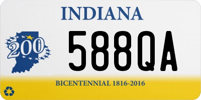 IN license plate 588QA