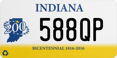 IN license plate 588QP