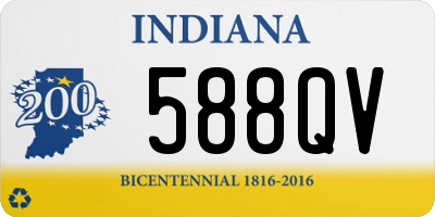 IN license plate 588QV