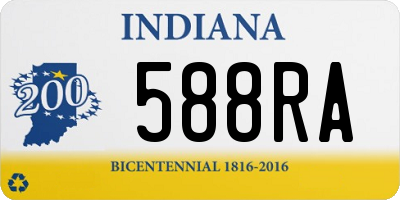 IN license plate 588RA