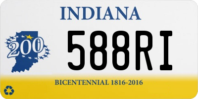 IN license plate 588RI