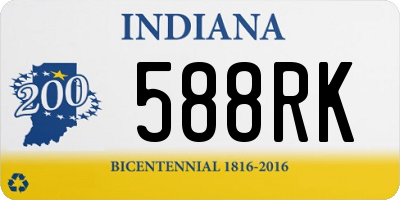 IN license plate 588RK