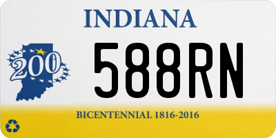 IN license plate 588RN