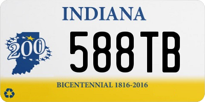 IN license plate 588TB