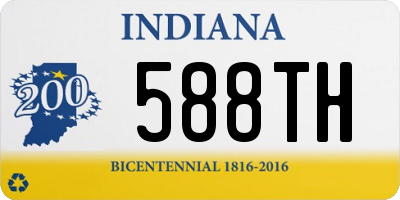 IN license plate 588TH