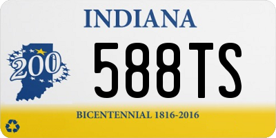 IN license plate 588TS