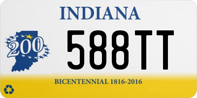 IN license plate 588TT