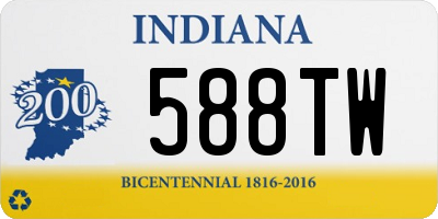 IN license plate 588TW