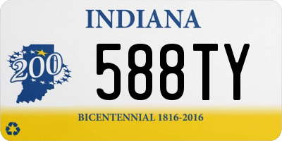 IN license plate 588TY