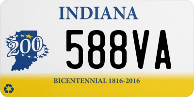 IN license plate 588VA