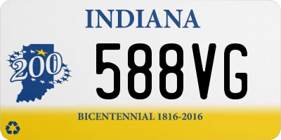 IN license plate 588VG