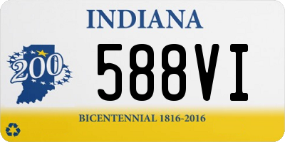 IN license plate 588VI