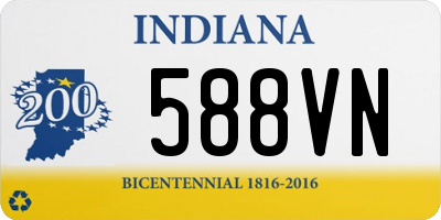 IN license plate 588VN