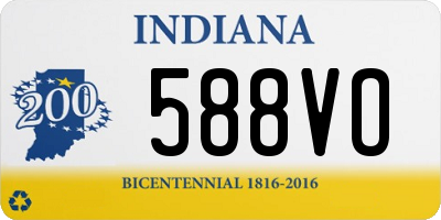 IN license plate 588VO