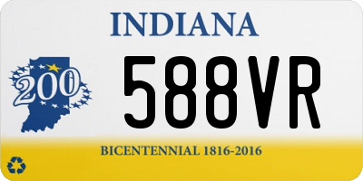 IN license plate 588VR