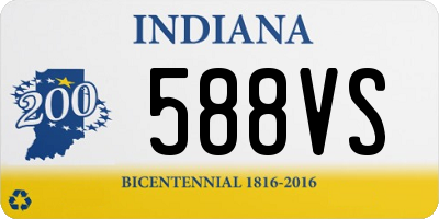 IN license plate 588VS