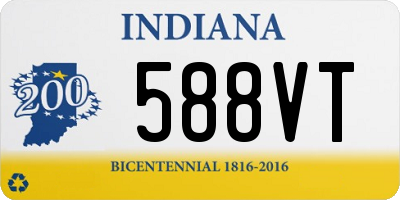 IN license plate 588VT