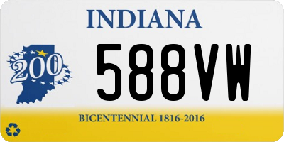 IN license plate 588VW