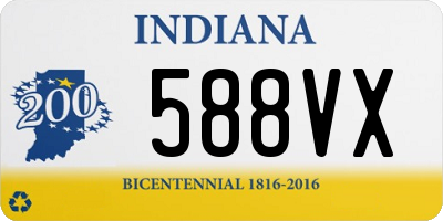 IN license plate 588VX