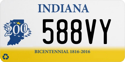 IN license plate 588VY