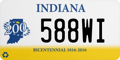 IN license plate 588WI