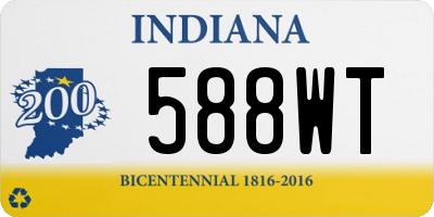 IN license plate 588WT