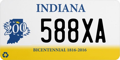 IN license plate 588XA