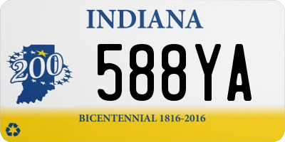 IN license plate 588YA