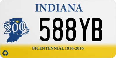 IN license plate 588YB