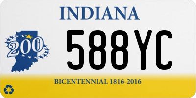 IN license plate 588YC