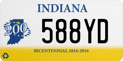 IN license plate 588YD