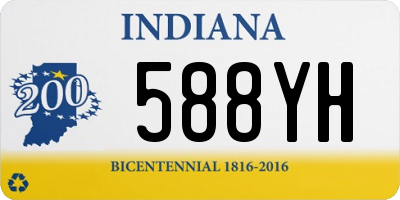 IN license plate 588YH