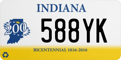 IN license plate 588YK