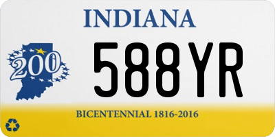 IN license plate 588YR