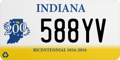 IN license plate 588YV