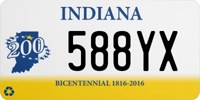 IN license plate 588YX