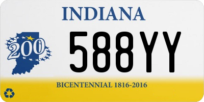 IN license plate 588YY