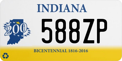 IN license plate 588ZP