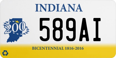 IN license plate 589AI