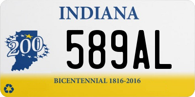 IN license plate 589AL