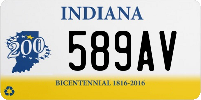 IN license plate 589AV